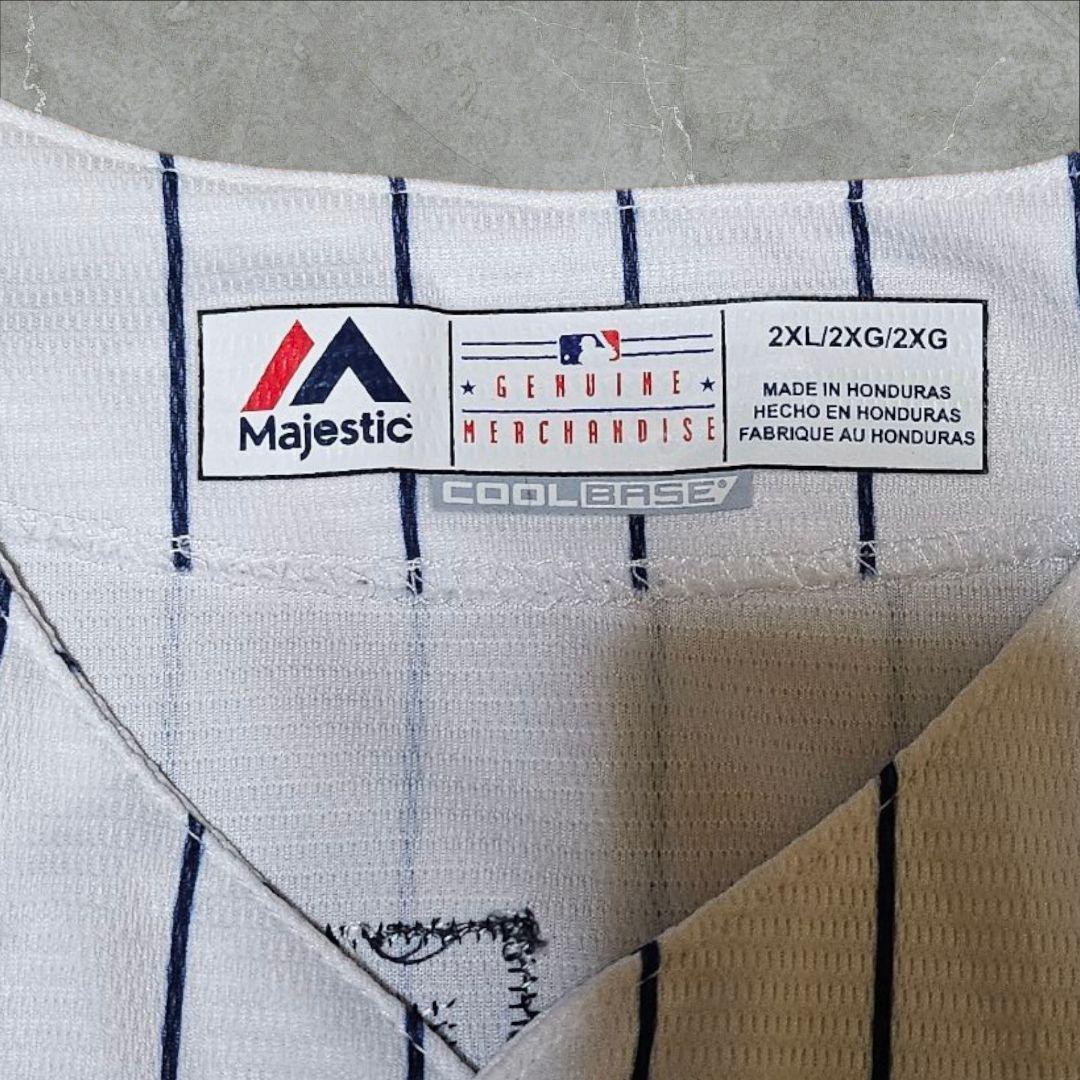 Majestic MLBゲームシャツ ユニフォーム ヤンキース マークテシェイラ