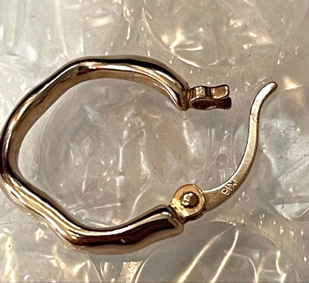 eye エテ K18 フープピアス 925 ピンクゴールド系