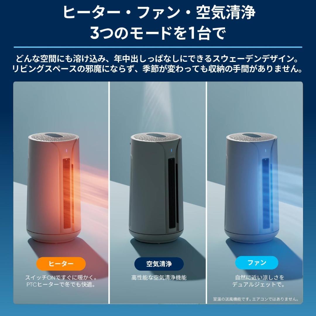 ブルーエア 空気清浄機 ComfortPure 3-in-1 T10i ヒーター