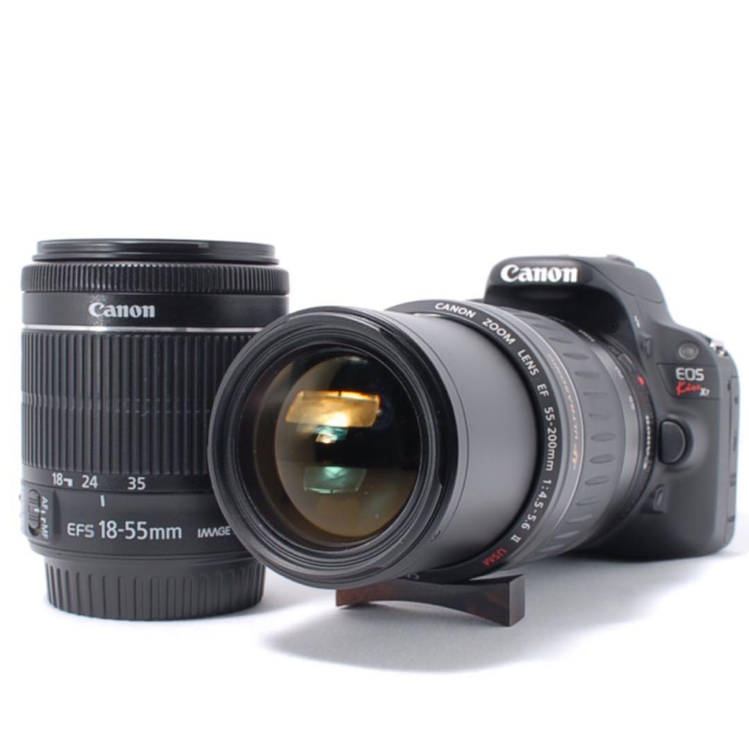 ショット数1200回✨Canon Kiss X7 Wレンズセット！スマホ転送OK