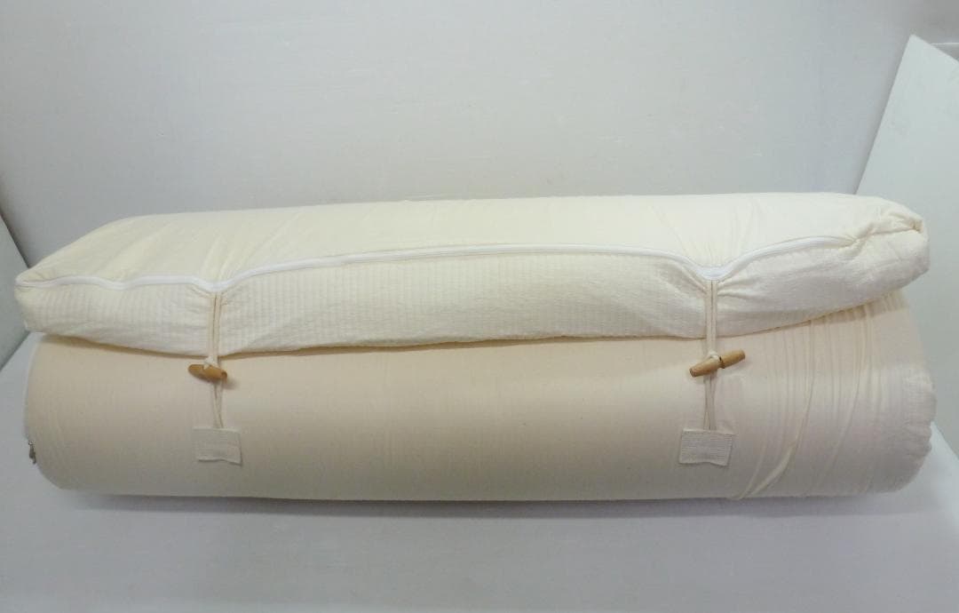 ROOMINE コットンメモリーフォームトッパー ナチュラルコットン 敷布団