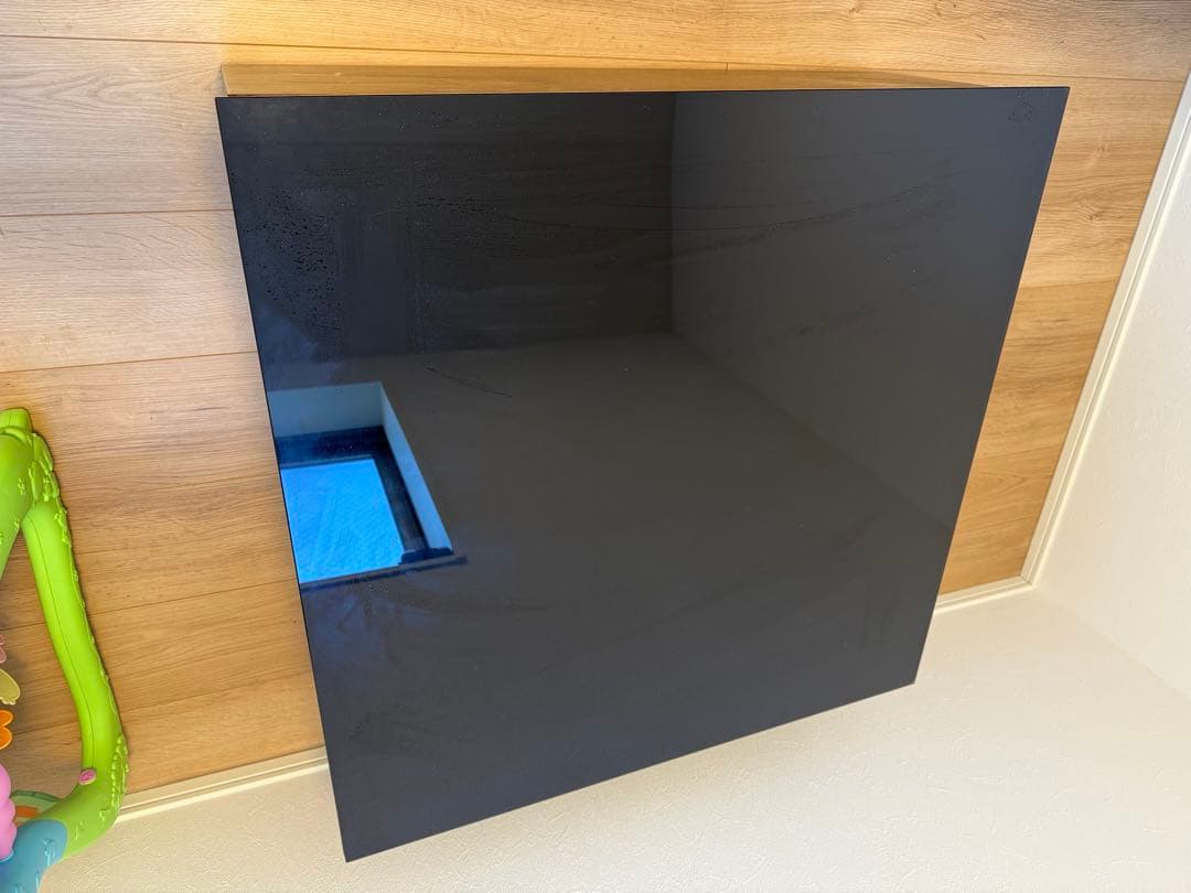 LOWYA リビングテーブル 天然木 ガラス製