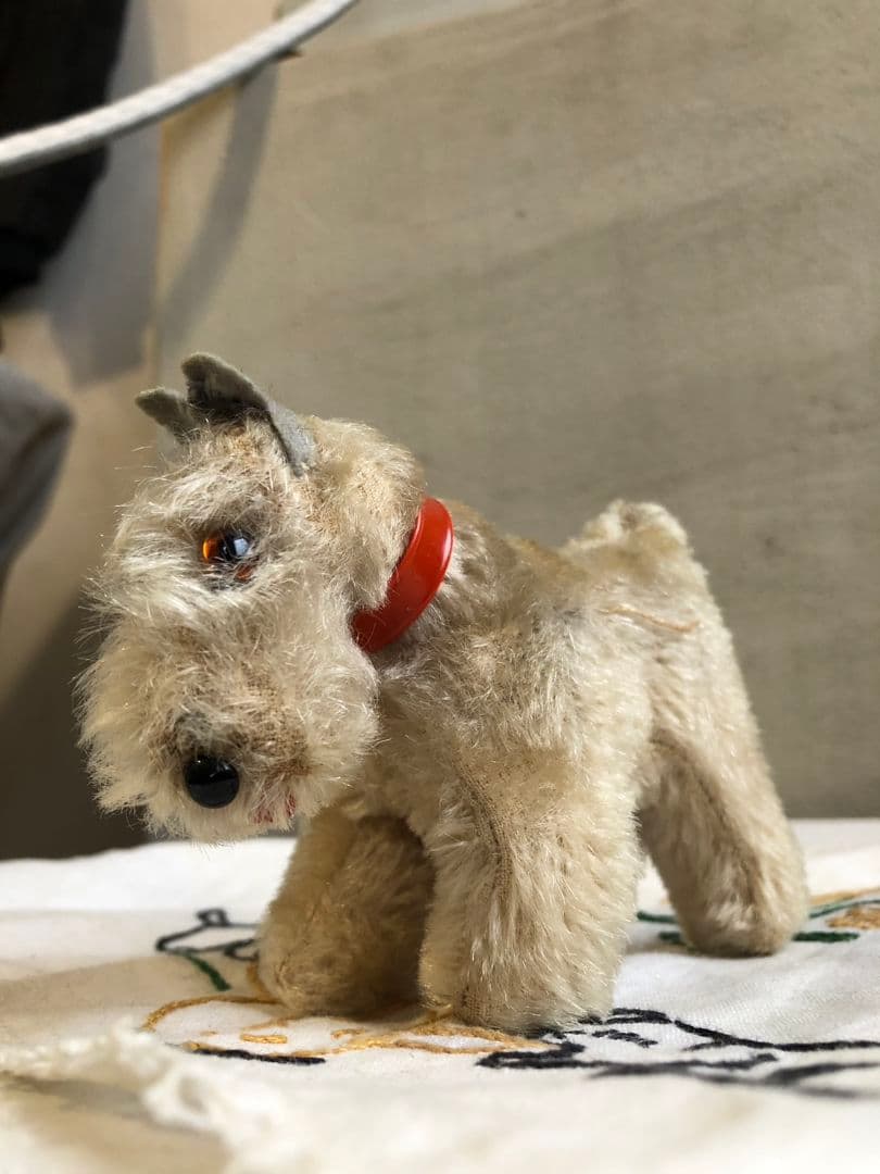 シュタイフ ミニシュナウザー犬Steiff Tessie Schnauzer
