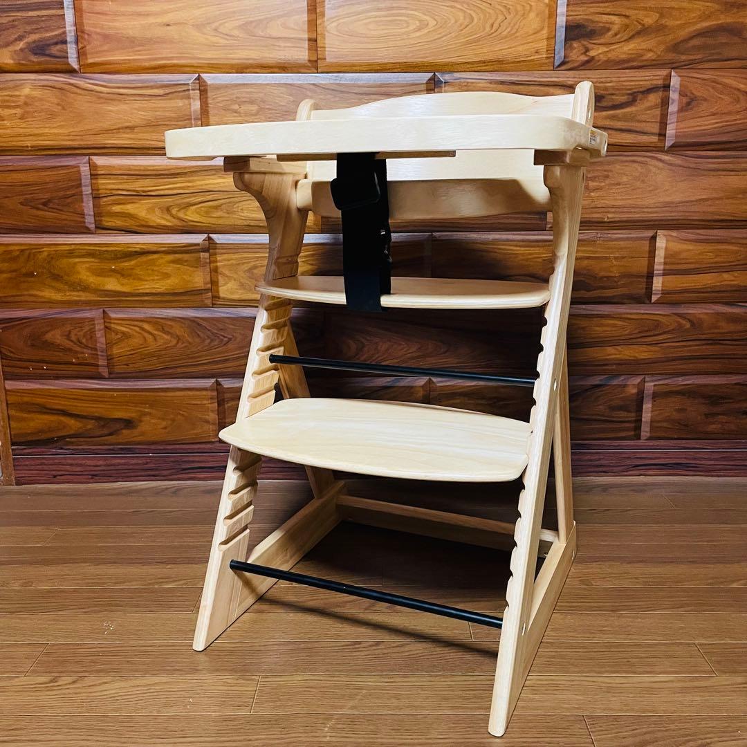 ✩極美品✩ カトージ プレミアムベビーチェア S ナチュラルウッド ハイチェア