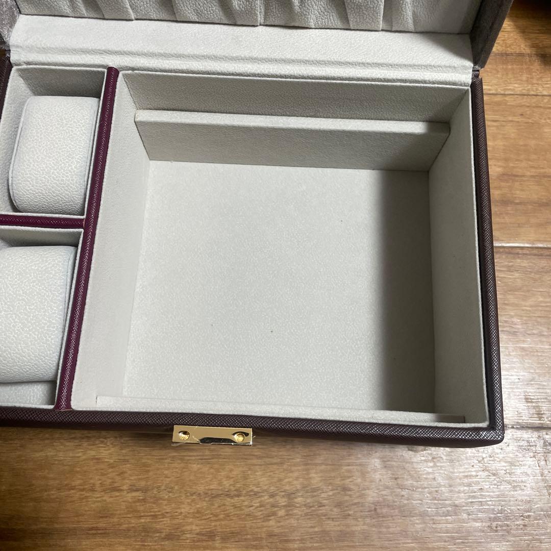 アクセサリーケース ブラウン シルバー