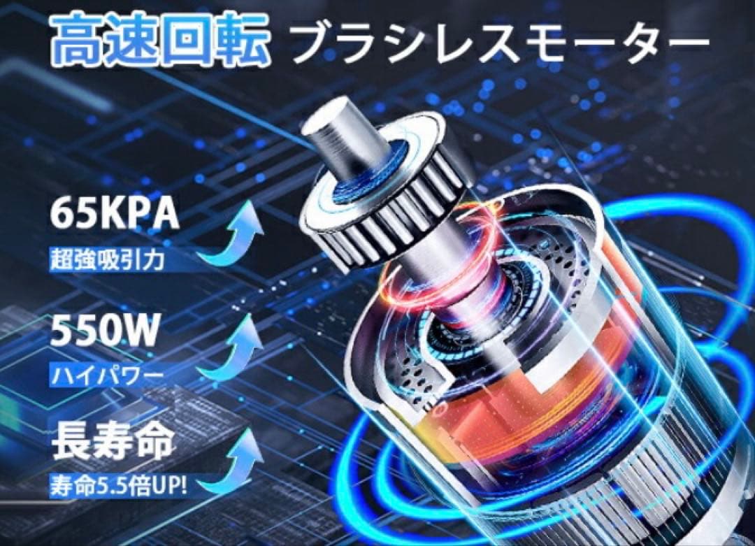 掃除機【吸引力完全進化65Kpa超強力!革新版グリーンLED