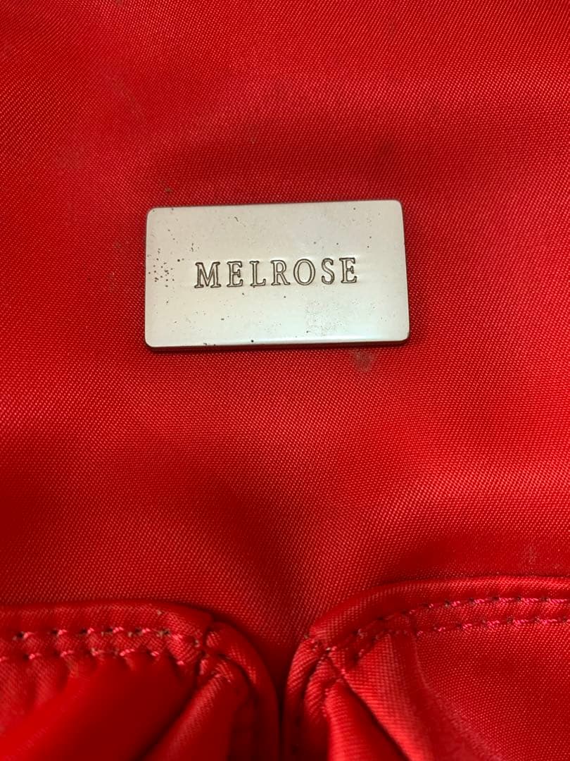 Melrose 赤 ボストンバッグ 大きめ