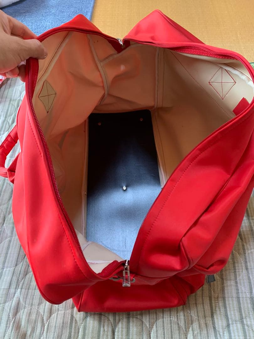 Melrose 赤 ボストンバッグ 大きめ