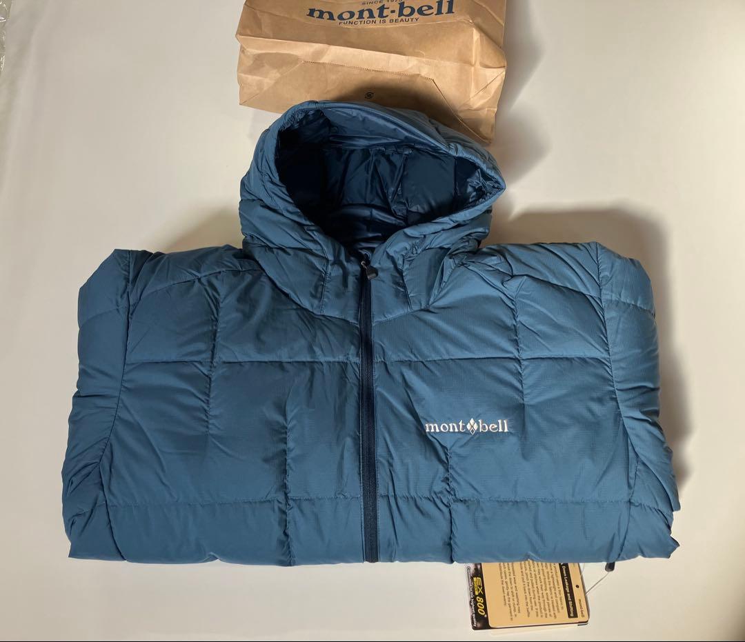 ネージュダウンパーカー　新品未使用　モンベル　mont-bell ブルー