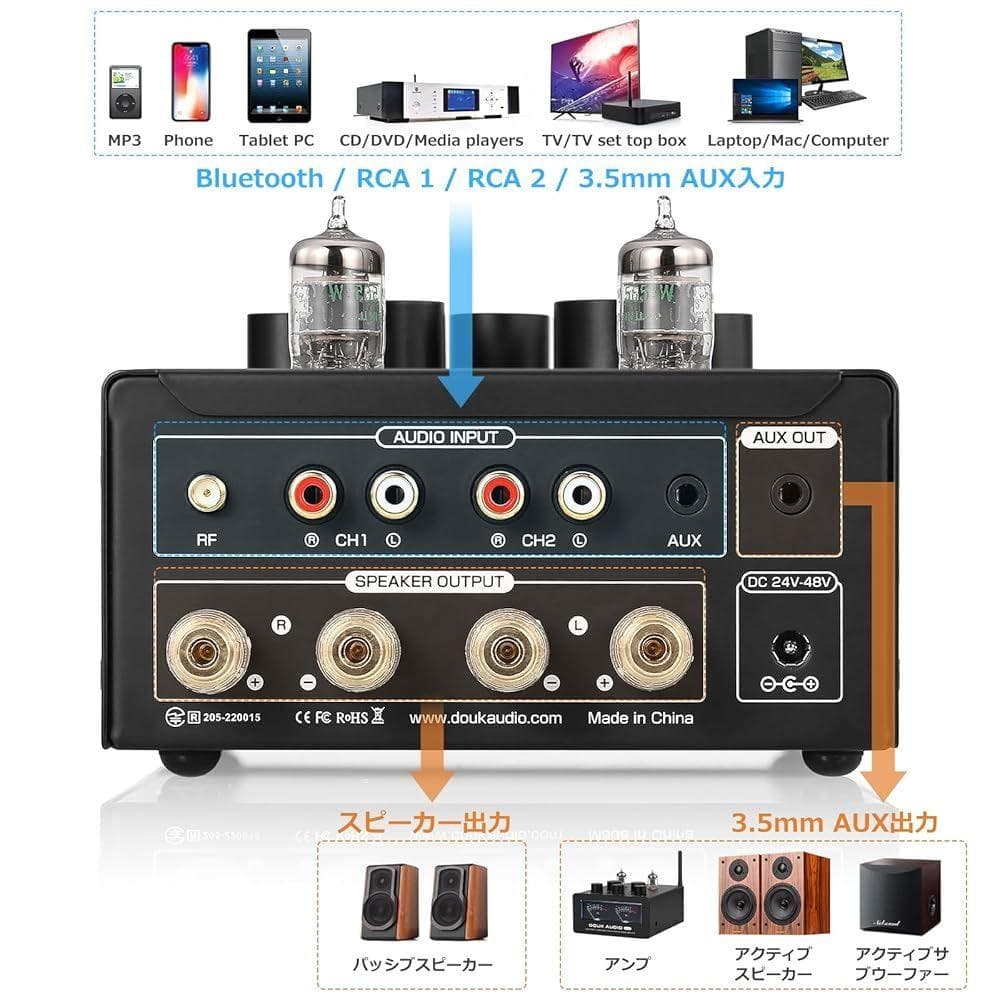 Douk Audio パワーアンプ (48V電源アダプター付属)