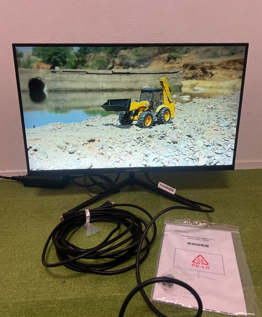 JAPANNEXT 23.8インチIPSパネル スピーカー内蔵 フルHDモニター