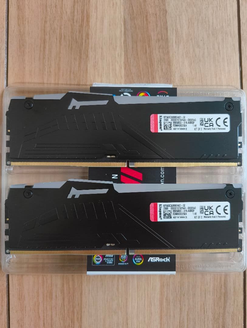 メモリー KINGSTON FURY DDR5 32GB cl30 6000mhz