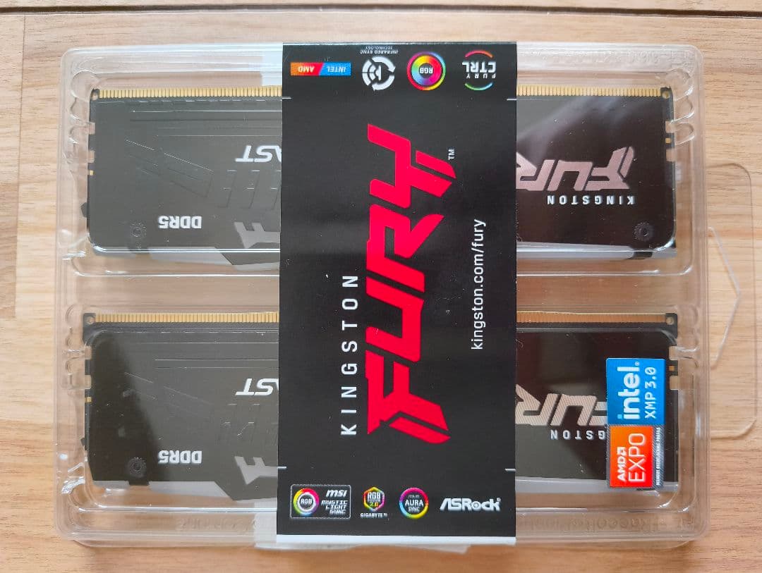 メモリー KINGSTON FURY DDR5 32GB cl30 6000mhz
