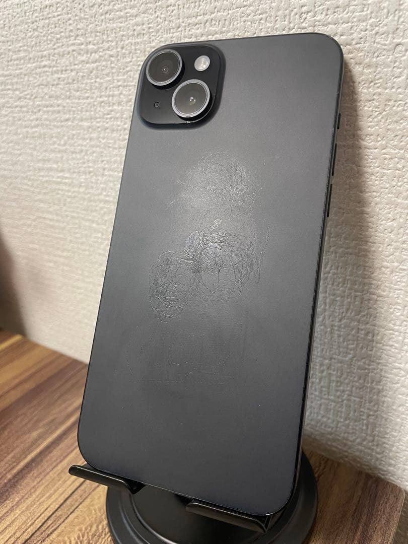 値下げ不可、バッテリー100% iPhone15 Plus ブラック 128GB