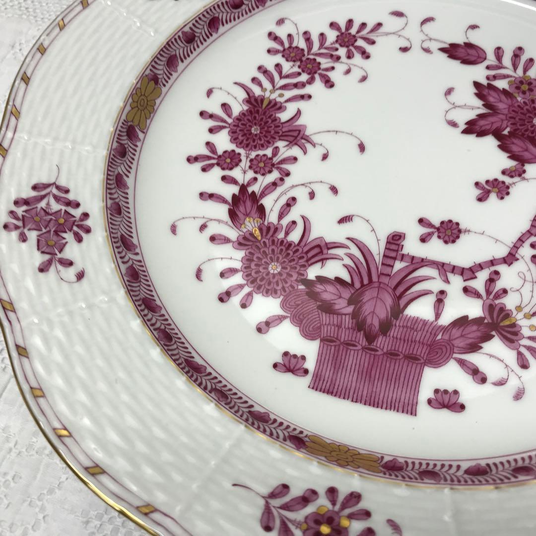 ヘレンド新品インドの華　プレート　25cm 1枚