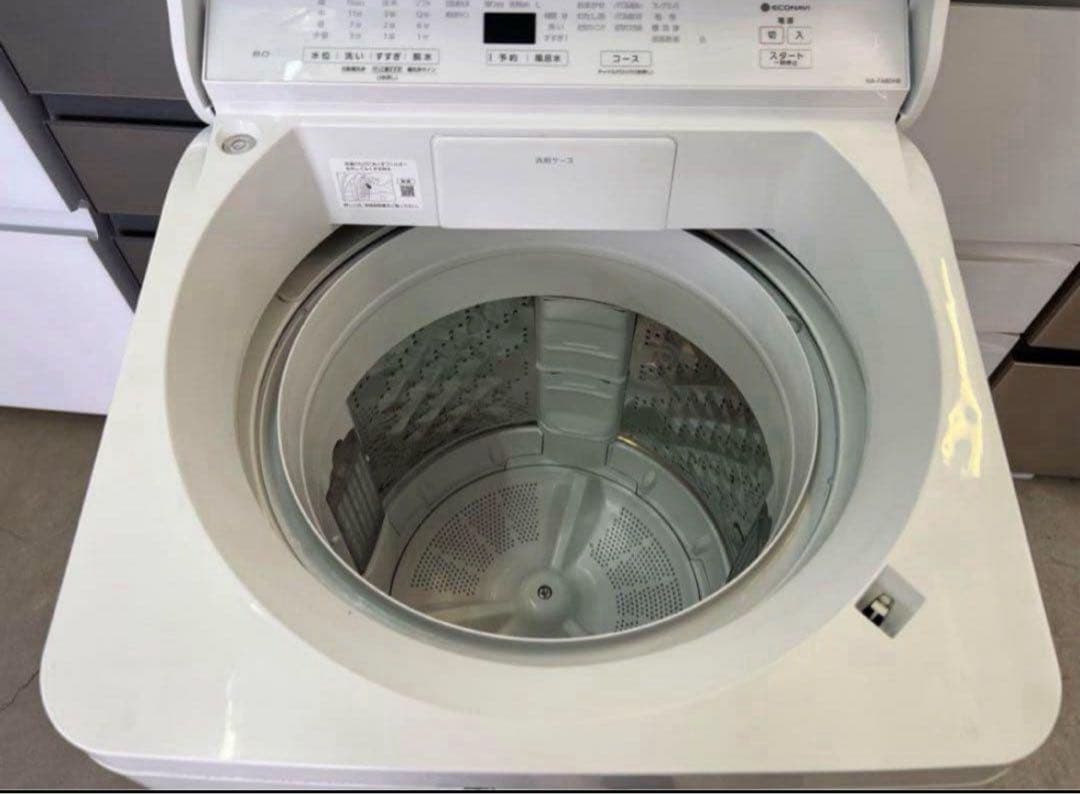 【高年式】2020年式 8kg パナソニック 洗濯機 NA-FA80H8