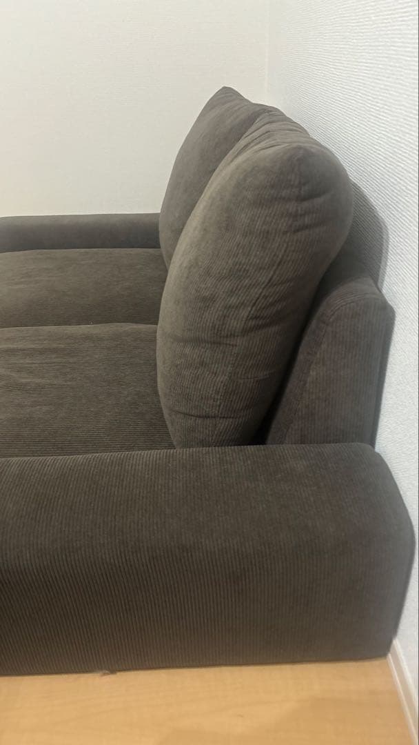 【1ヶ月半のみ使用・美品】RASIK 2人掛けソファ 「レンネ」ブラウン