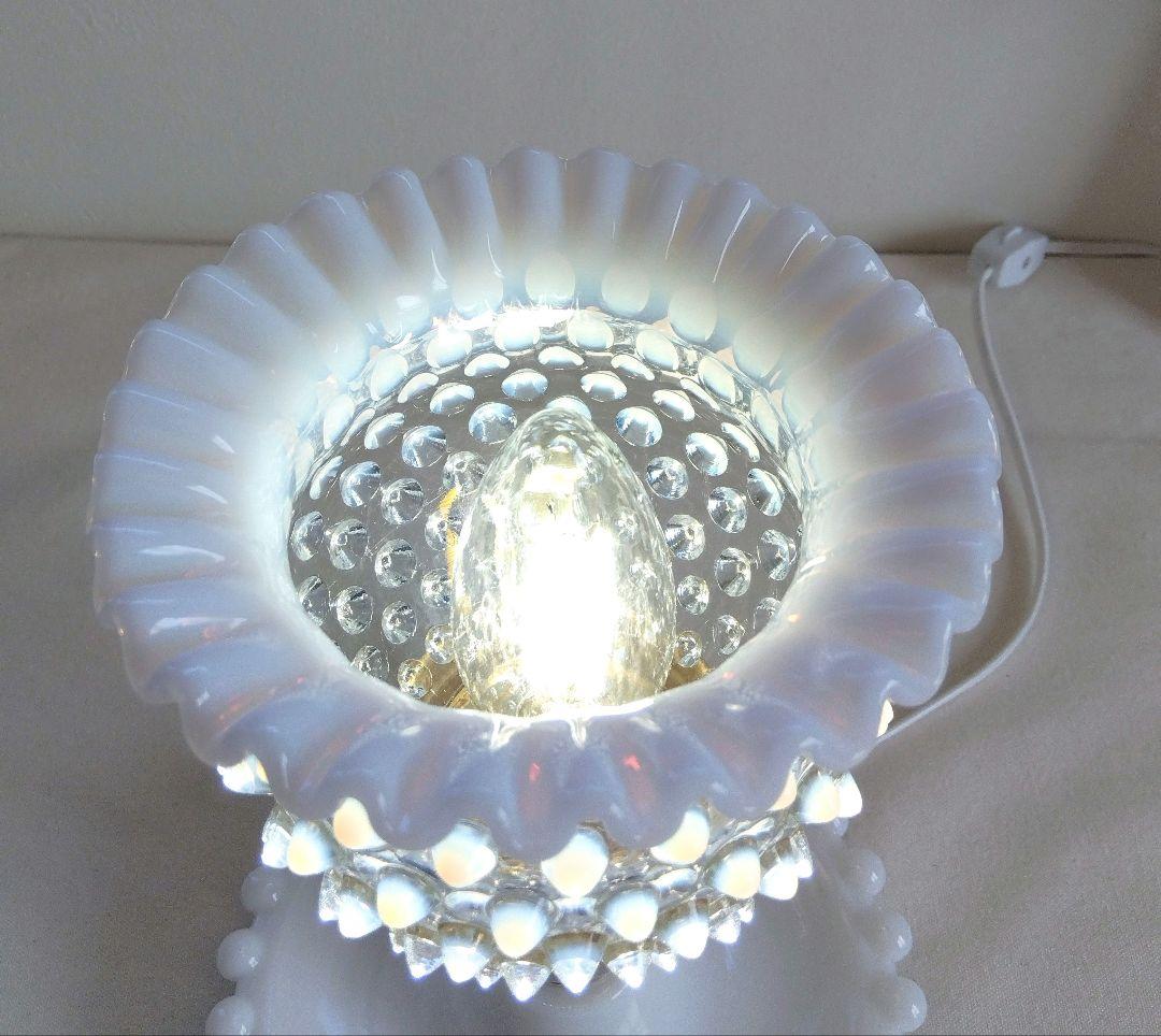 美 フェントン フレンチオパールセント クリンプシェードランプ