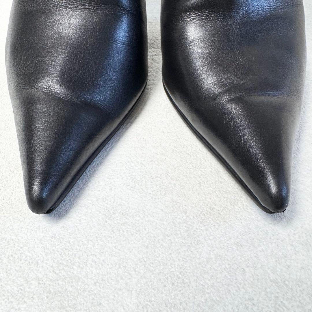 【極美品】ピンキー＆ダイアン ロングブーツ 36.5 黒 リーガル製 本革