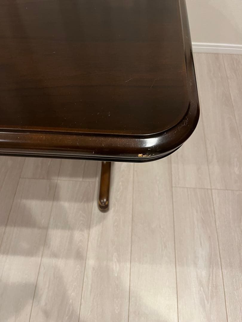 【カリモク】コロニアル　ダイニングテーブル　レトロ