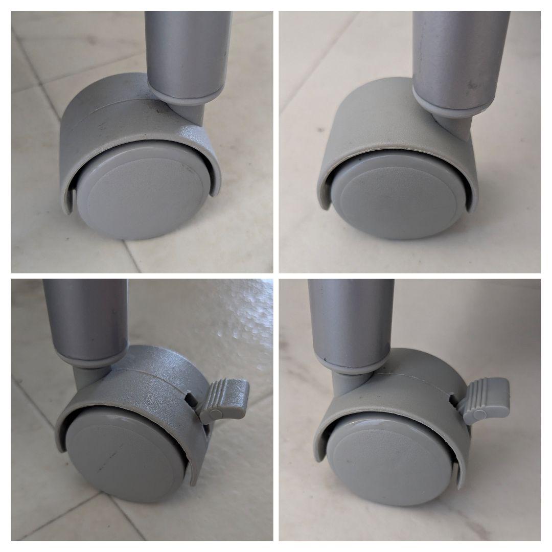 90s パンチング メタル ワゴン スチール ラック キャスター付き Y2K