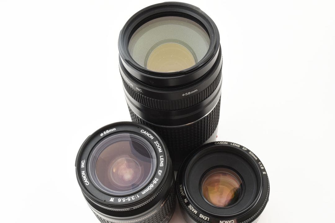 Canon EOS 9000D標準&望遠&単焦点トリプルレンズセット