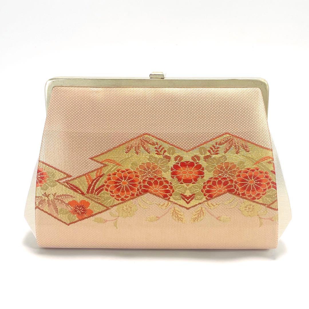 最終価格 美品 超特選 和装バッグ 草履 2点セット 花菱 フォーマル 着物