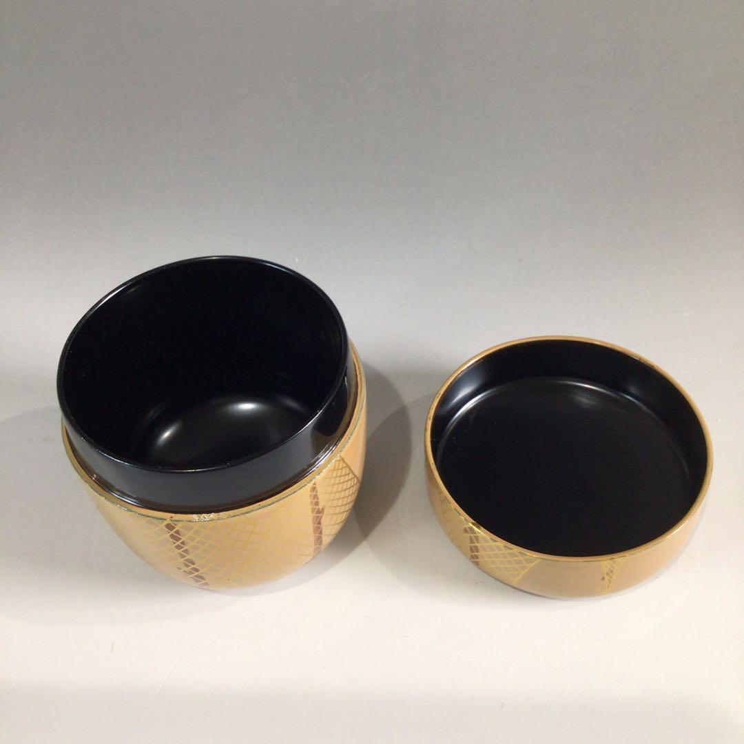 Ｐ７８０　棗　4点揃　『蒔絵師　中村湖彩作』『四季棗』　共箱　茶道具