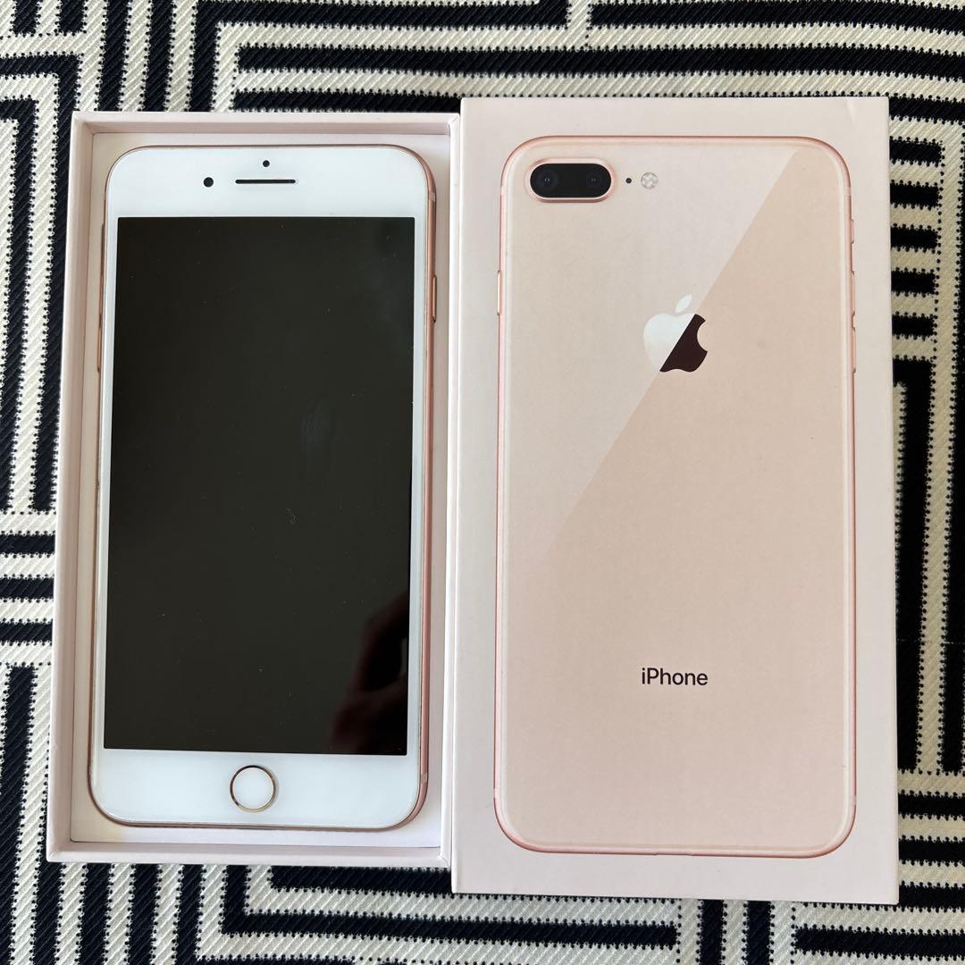 美品iPhone 8 Plus 256G ゴールド SIMロック解除済み