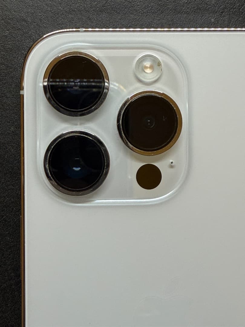 iPhone14Pro シルバー128G+TORRASゼンマイ式ケース