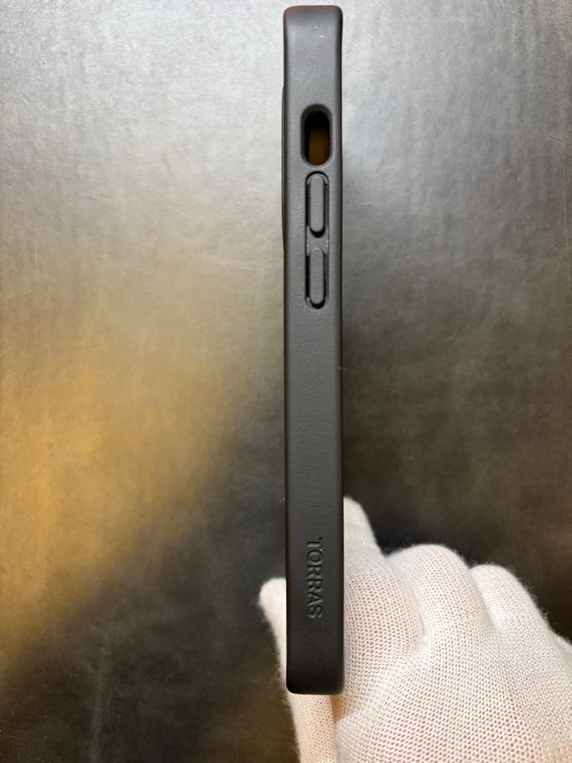 iPhone14Pro シルバー128G+TORRASゼンマイ式ケース