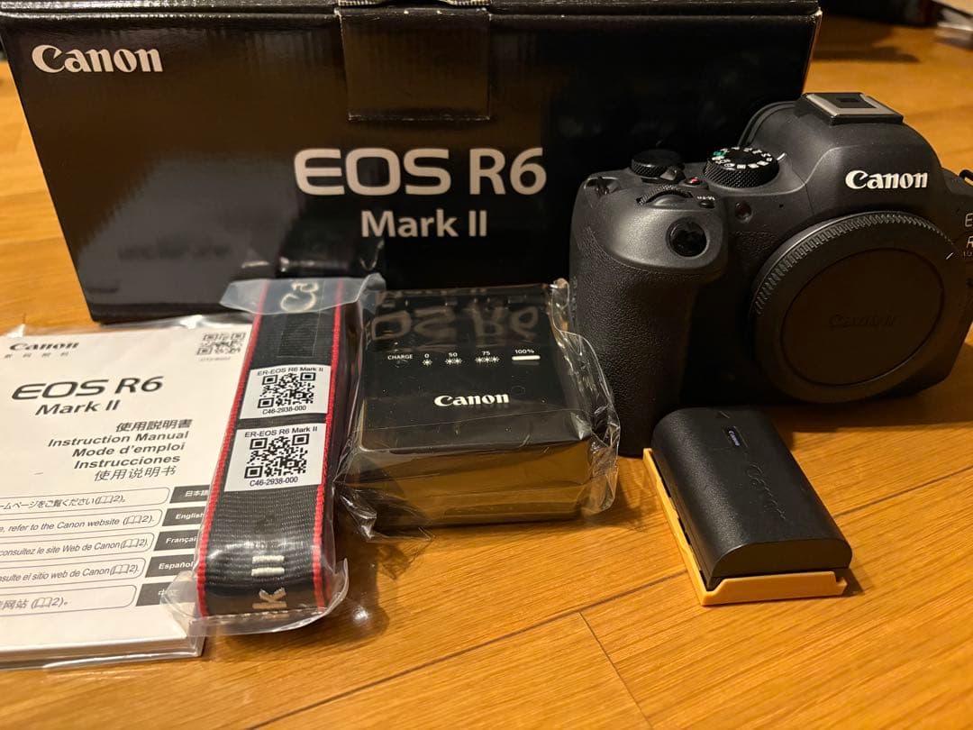 Canon EOS R6 Mark II 予備バッテリー付き　撮影枚数少