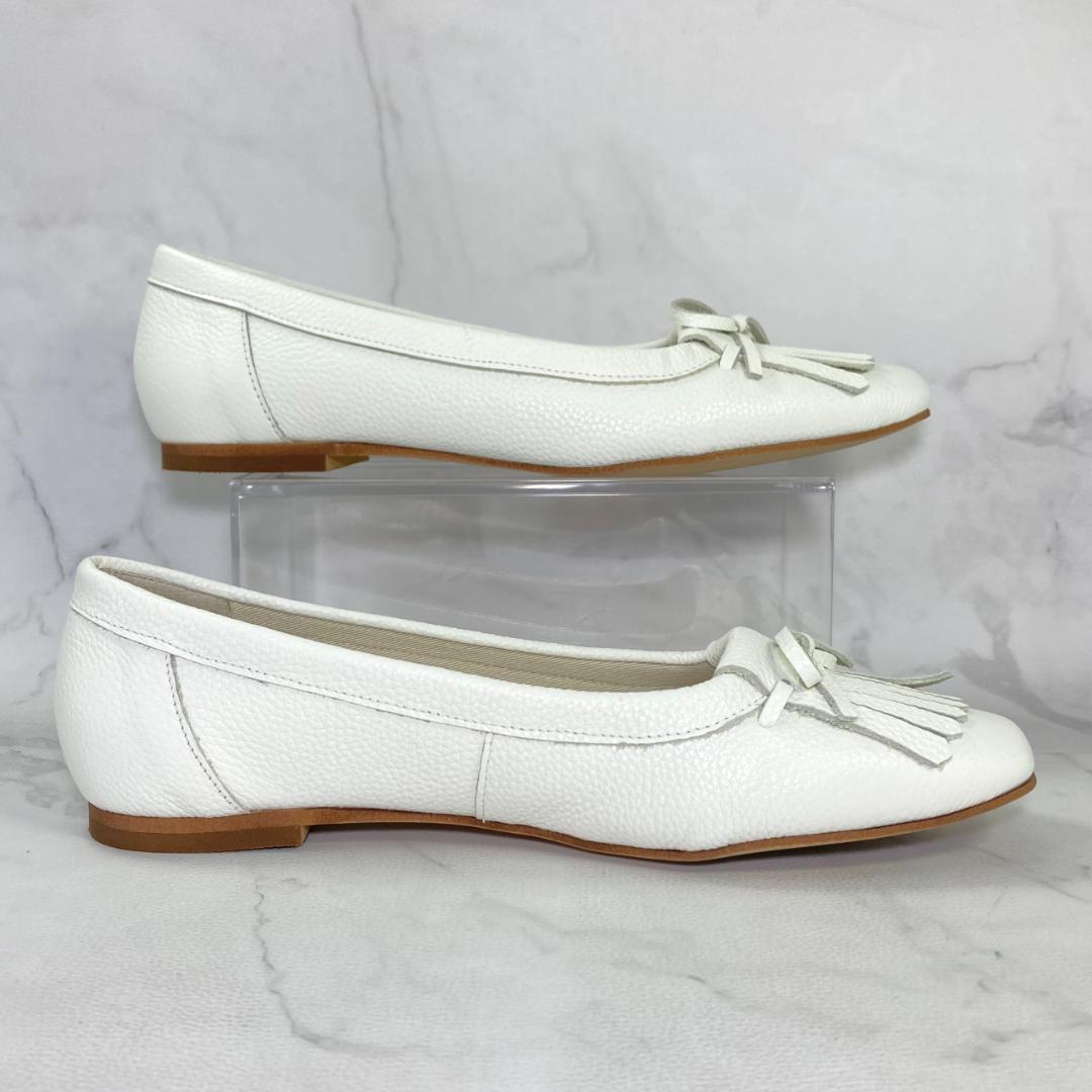 【みっこ 様】LE TALON レザーキルトタッセルフラット