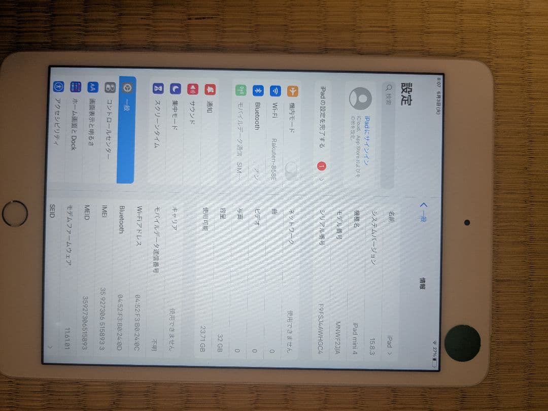 iPad mini 4(第4世代) 32GB WIFI+CELLULAR
