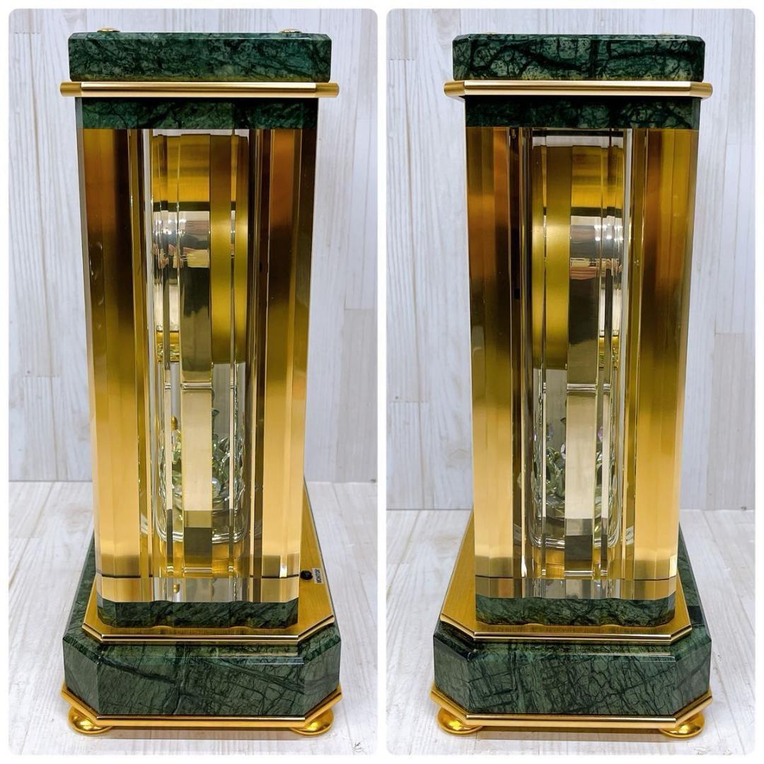 SEIKO セイコー 置時計 HW926G 蛇紋石 内閣総理大臣贈呈 電波時計