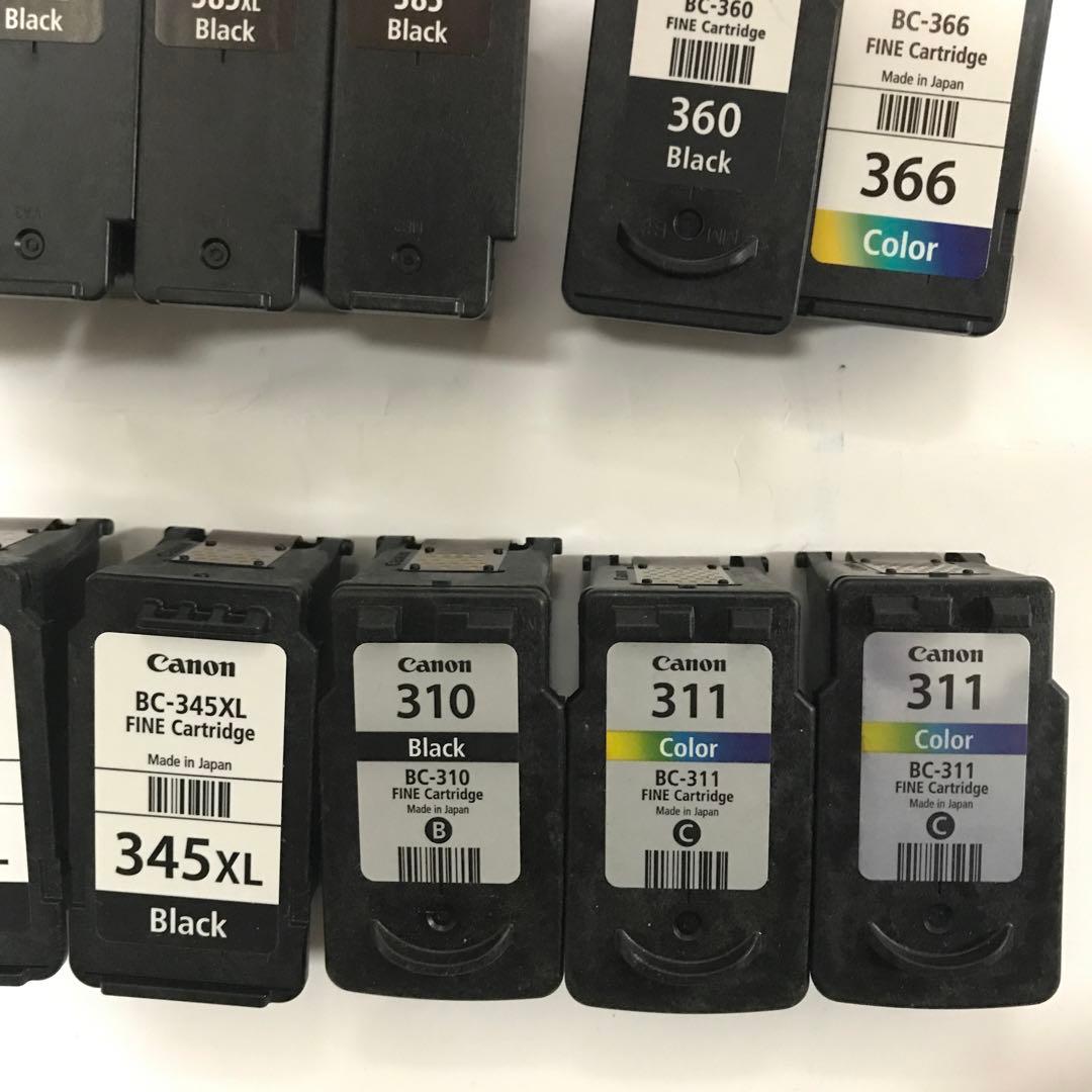 使用済みCanonインクカートリッジ 11個