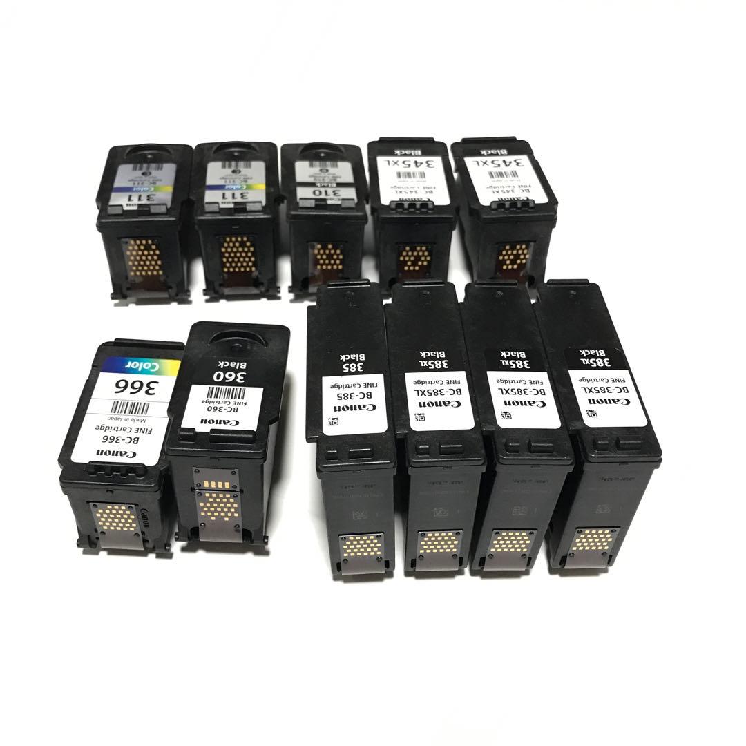 使用済みCanonインクカートリッジ 11個