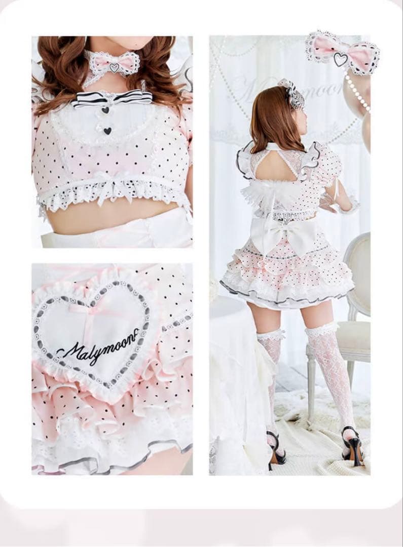 佐藤ノア着用 ベイビーフリルドットメイド