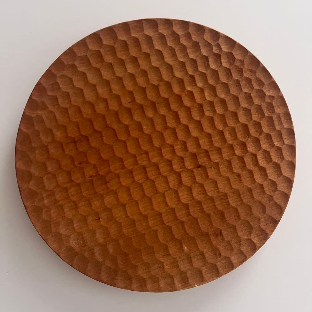 木工房玄 高塚和則さんのパン皿 はちのす掘り2枚セット