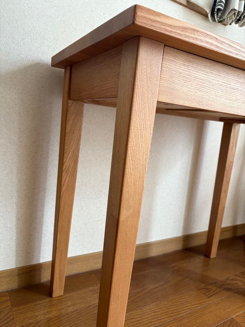 【送料込】無印良品：タモ材パーソナルデスク