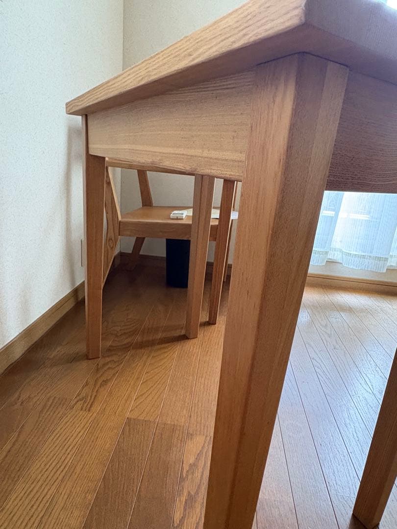 【送料込】無印良品：タモ材パーソナルデスク