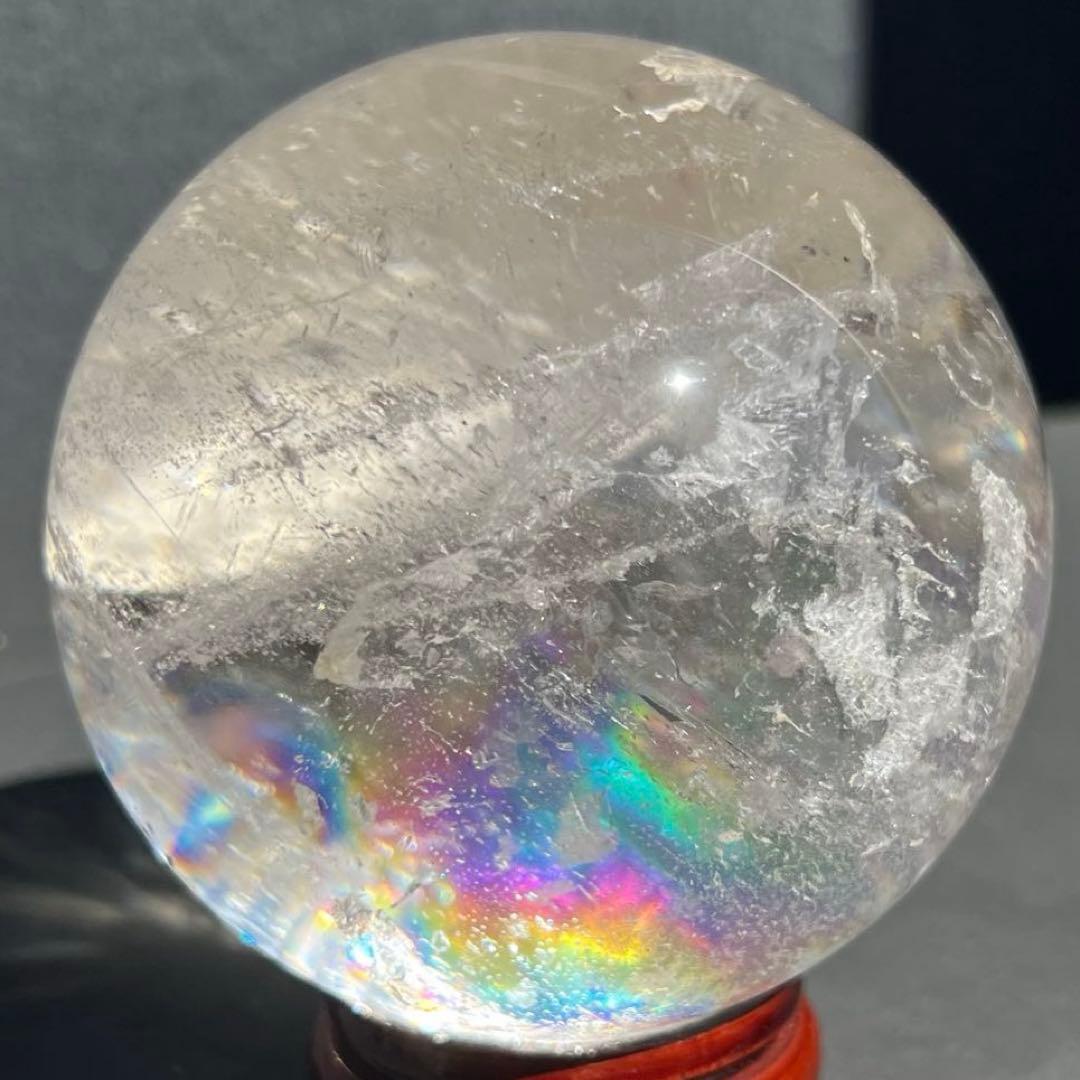 ✳️専用‼️極上別格品☆極煌玉✨ハイクオリティ✨虹入り ヒマラヤ水晶 丸玉 天然石