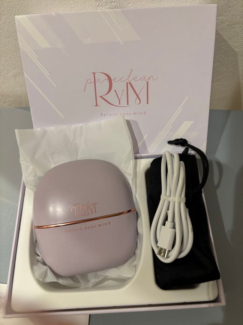 RYM ポータブル コードレス ヘアアイロン ライトパープル