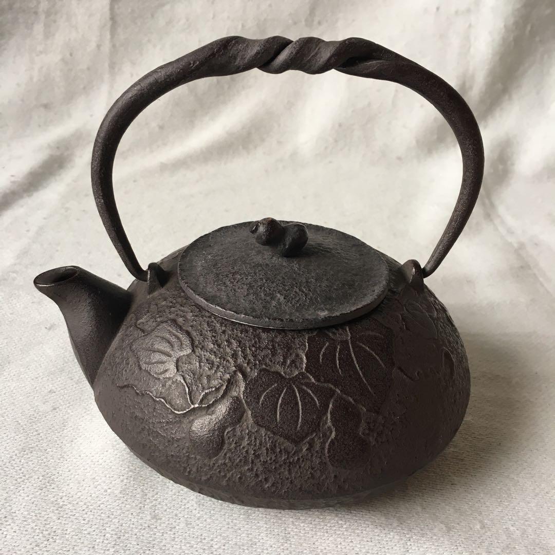 及富　南部鉄器　急須　ひさご　ヴィンテージ　骨董　鉄　鉄瓶　未使用　希少色