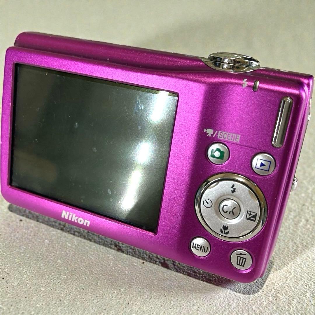 [美品]Nikon デジタルカメラ COOLPIX S220ピンク