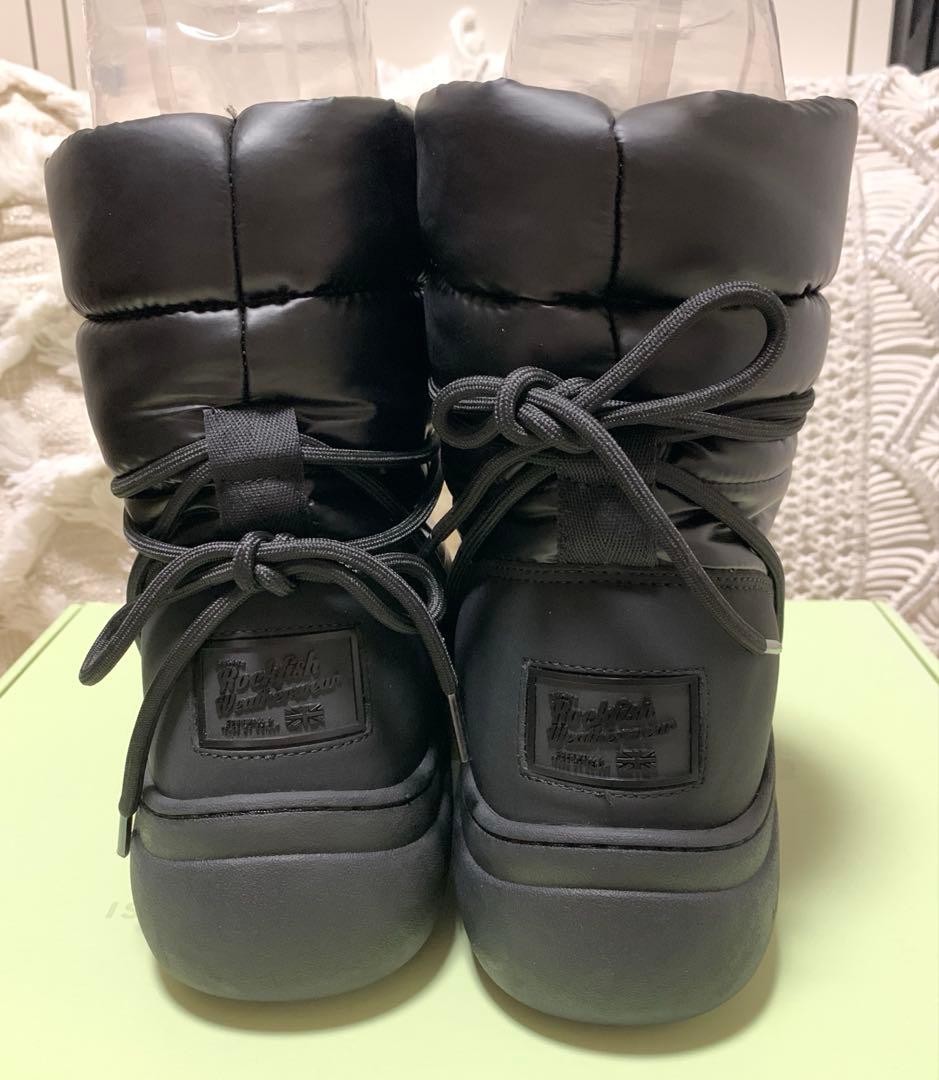 スノーブーツ　黒　ロックフィッシュヴェーザーウェア