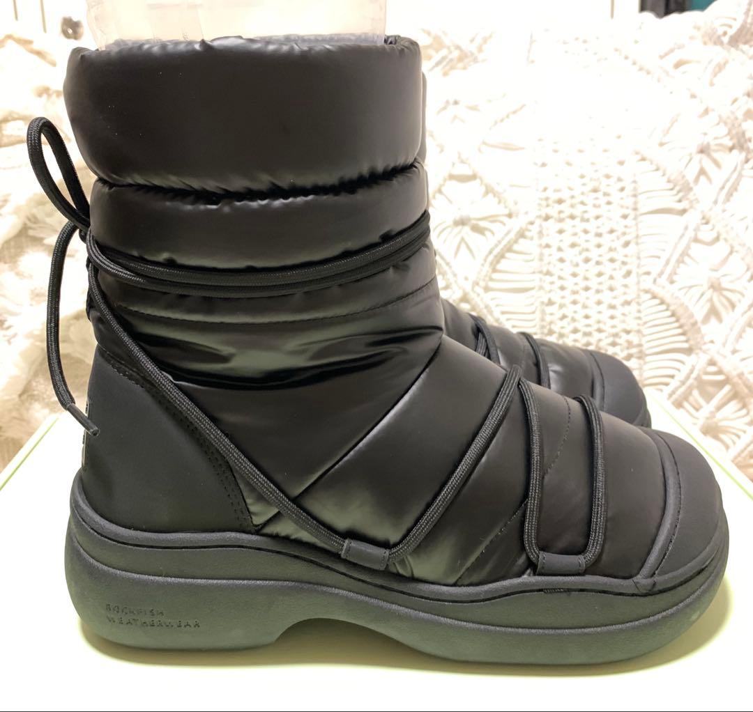 スノーブーツ　黒　ロックフィッシュヴェーザーウェア
