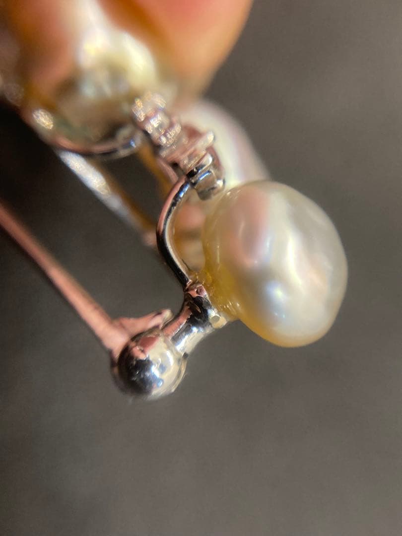 南洋真珠ブローチ バロック真珠
