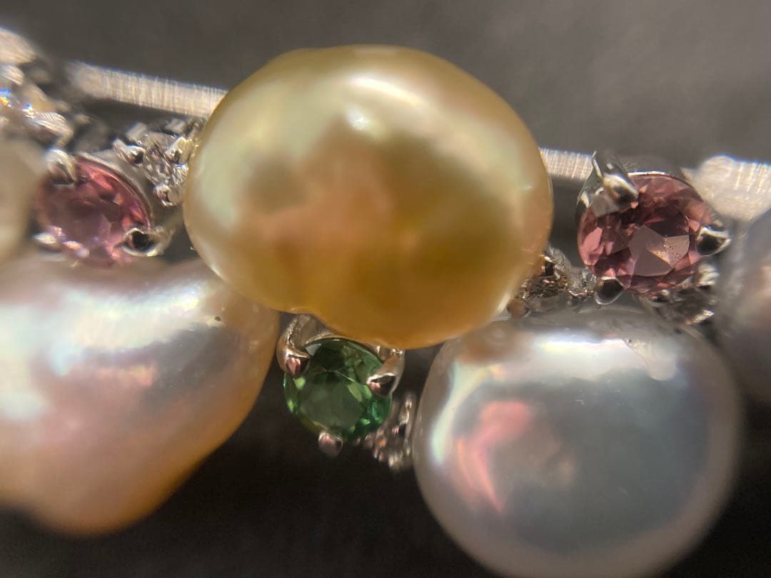 南洋真珠ブローチ バロック真珠