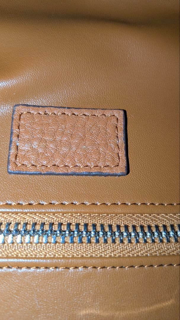 jamuONEHANDLE 2wayレザー ハンドバッグ キャメル